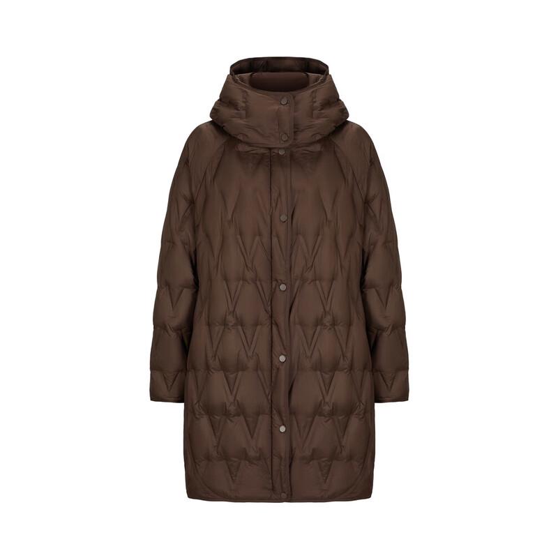 Jiuzi Anna Kouya Dan Women's Hooded Mid-Length Goose Down Jacket