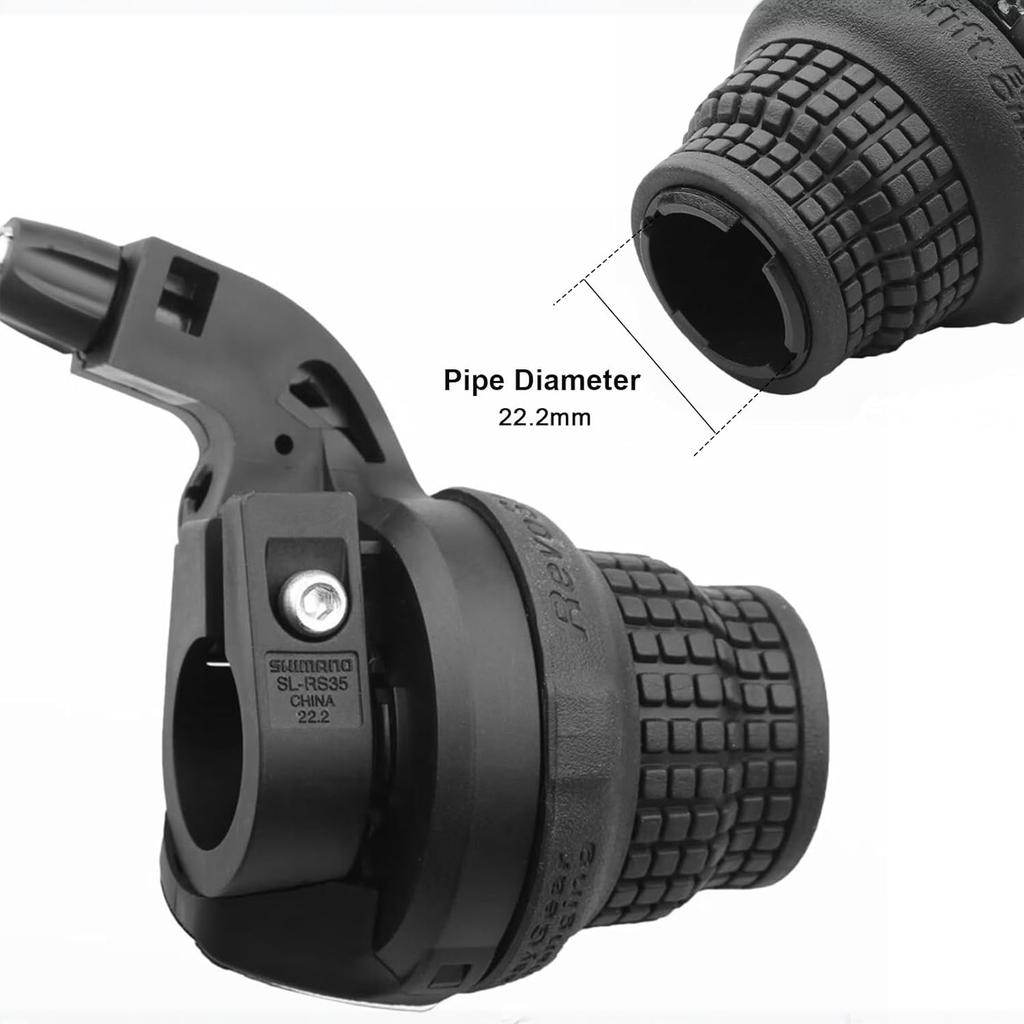 Bike Right Lever, -RS35 3/7 Speed Grip Gear, Bike Handle Shifter for Mountain Bike Folding Bike
