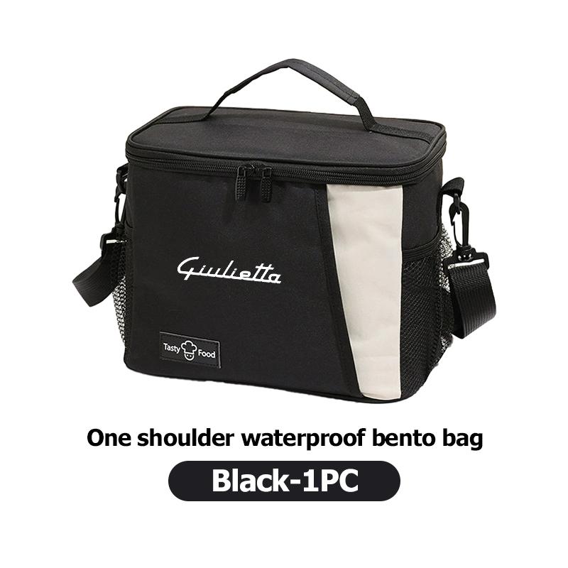 For Alfa Romeo Car Logo Portable Waterproof And Insulated Lunch Box Bento Pouch Accessories 159 Giulietta 156 147 Giulia Mito GT
