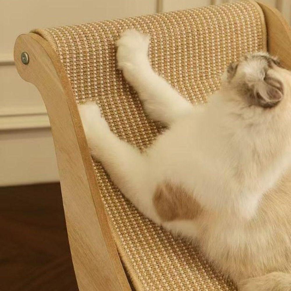 Wear-Resistant 2 in 1 Cat Sisal Chair Elevated Cat Hammock Bed Cat Sofa Bed for Cats/Dogs