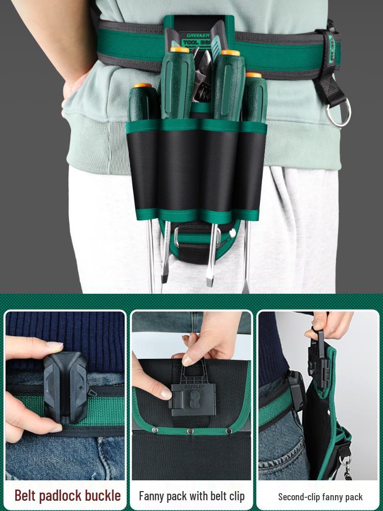 Sturdy Multifunctional Tool Belt Pouch for Electricians & Carpenters