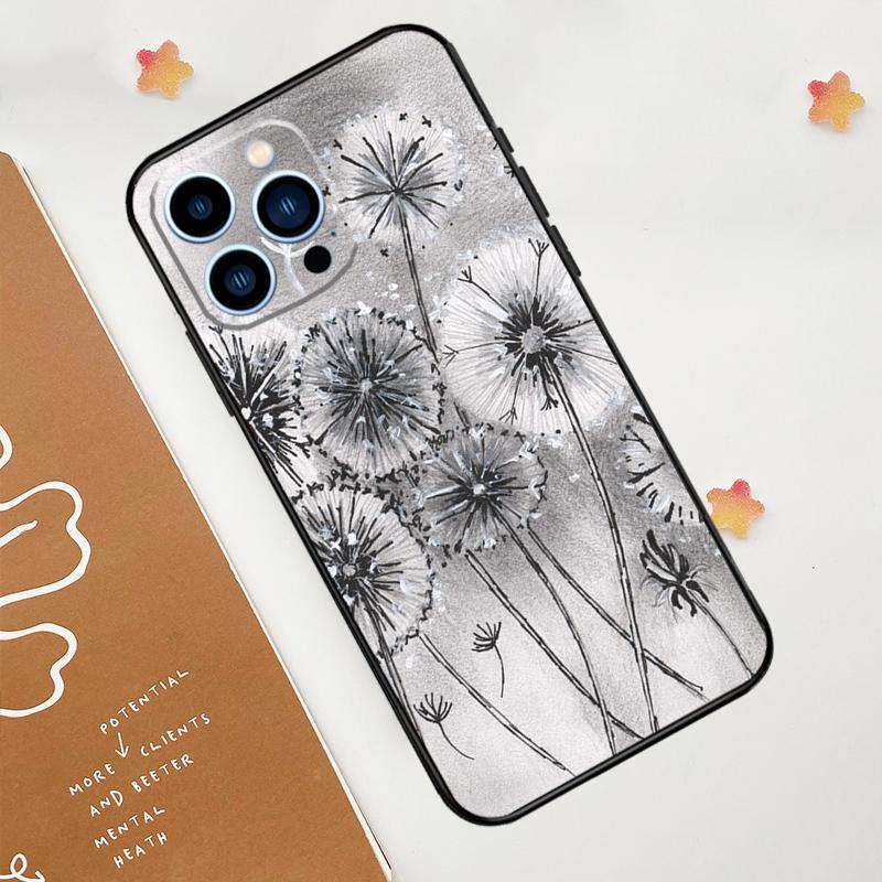 Dandelion Case For iPhone 11 12 13 14 15 16 Pro Max 15 16 Plus 13 12 Mini X XS XR Cover