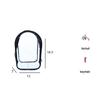 18.5cm Cotton Doll Pull Figure Blind Box Stroller Bag - Dustproof, Thickened, Clear PVC Hanging Doll Bag