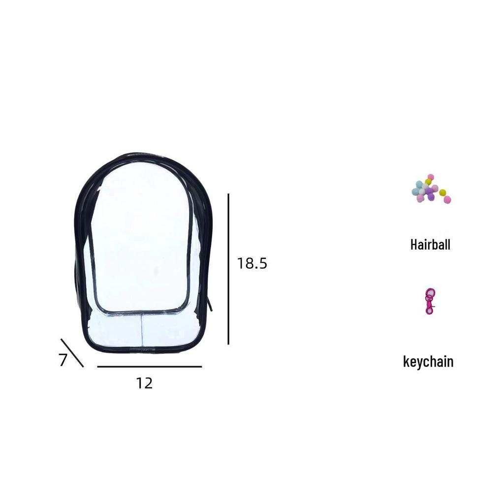 18.5cm Cotton Doll Pull Figure Blind Box Stroller Bag - Dustproof, Thickened, Clear PVC Hanging Doll Bag