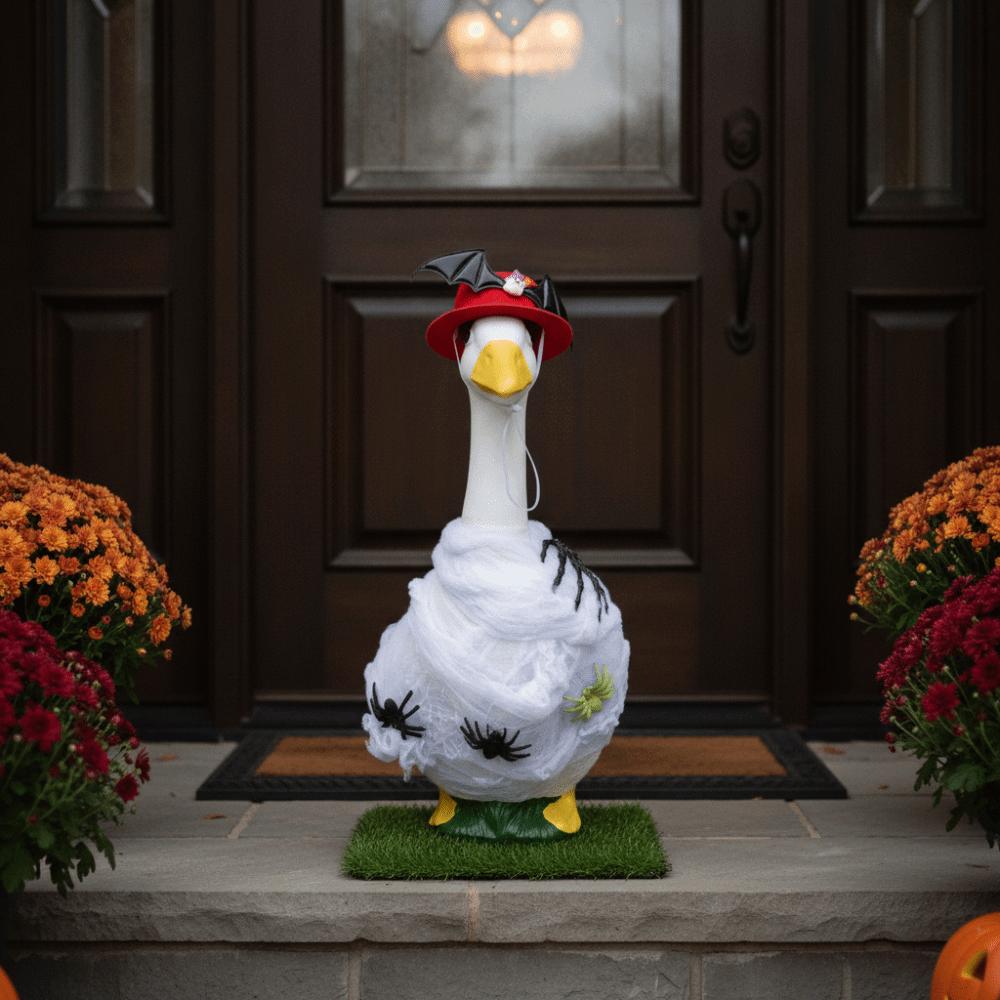 Bat Wings Porch Goose Costume Plush Spiders Lawn Goose Clothes  Garden Lovers