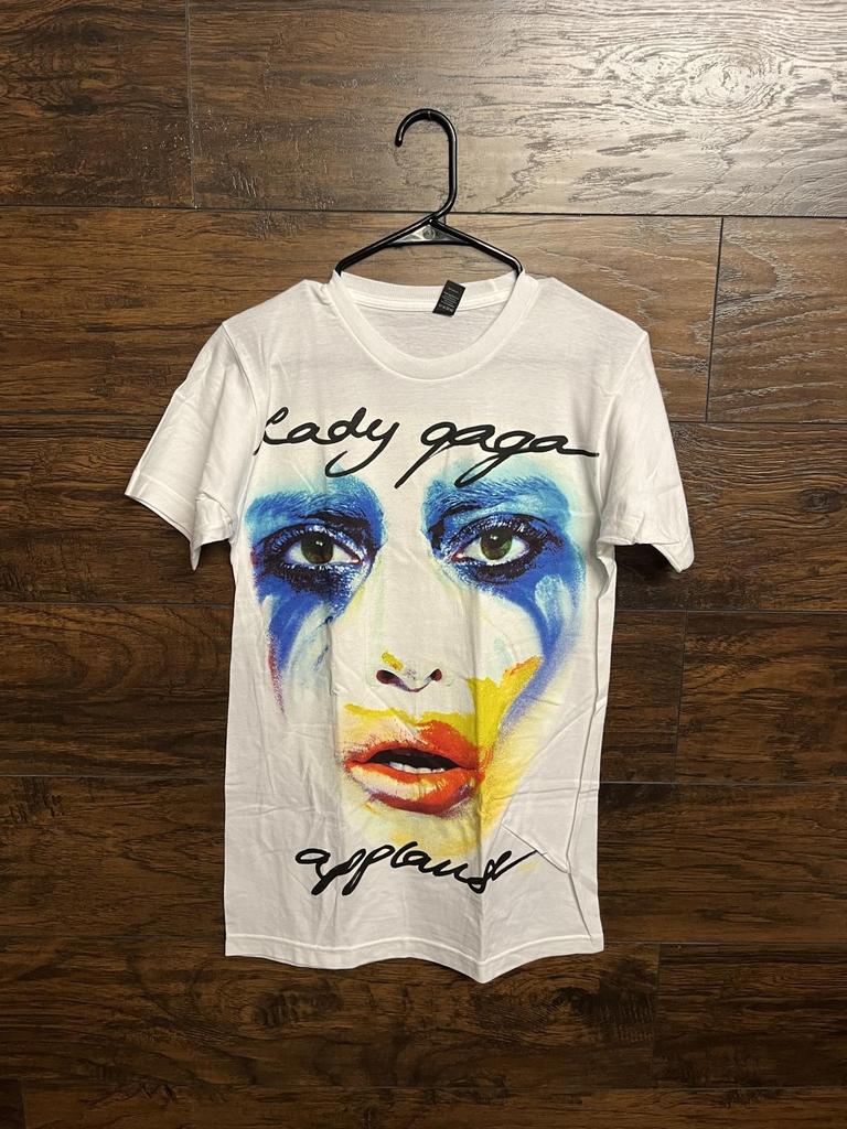 Lady Gaga Applause T-shirt - Gaga Clown Painted Face Shirt S