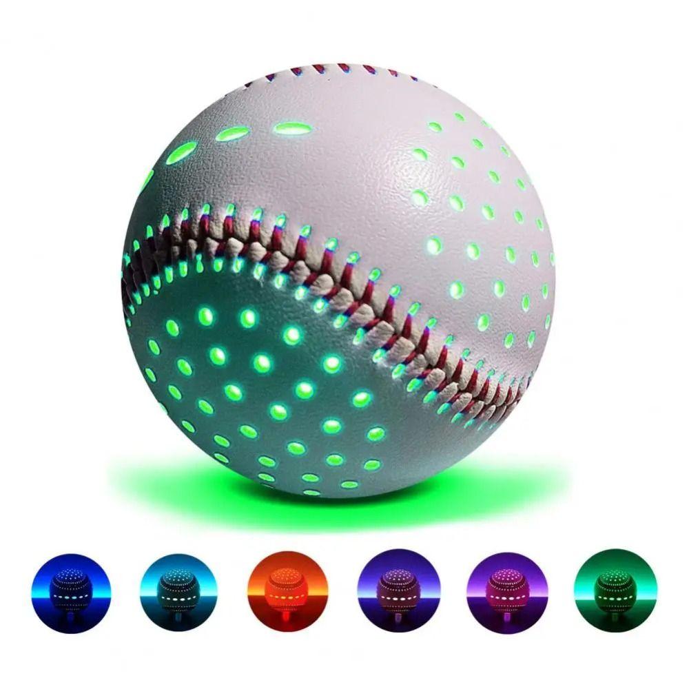 

6 Colors Glow Baseball Toy RGB Simulation Baseball Toy Children Toys LED Glow Baseball Gift RGB