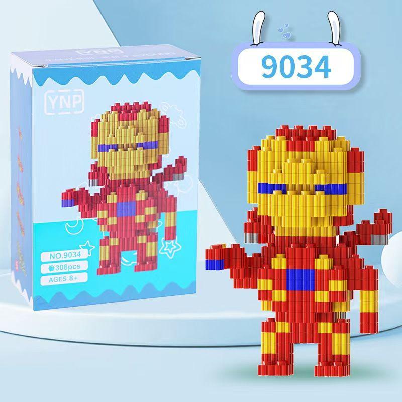 Cartoon Educational Building Blocks: DIY Simulation Models, Blind Box Gifts, and Figurines for Children