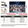 2D Plane - 1 piece  - Christmas Village Snowscape Fabric - Suitable for living room bedroom bar office -ZL