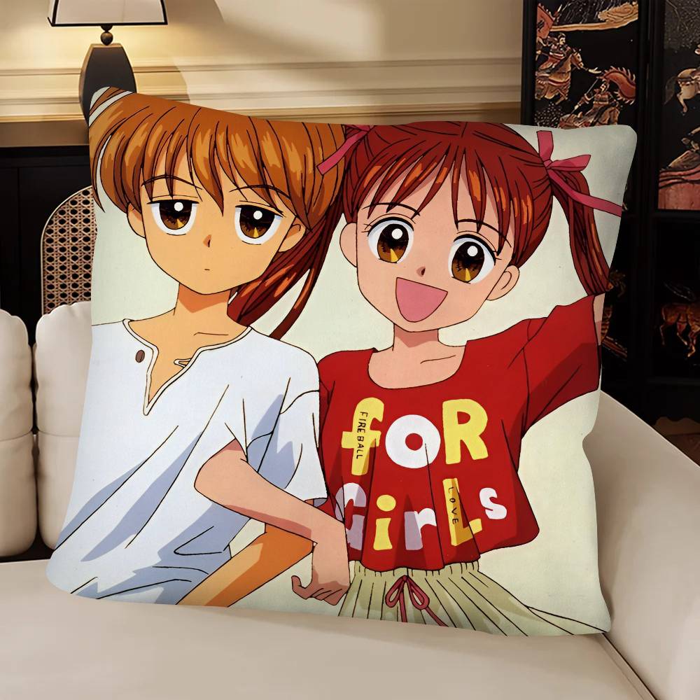 Anime Kodocha Pillow Case Fashion Square Pillowcase Bedroom Sofa Room Ins Decoration Leisure