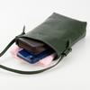 ANON Goat Leather Vertical Shoulder Bag (Women's, Crossbody, Lightweight, Mini Shoulder Bag, Smartphone Fitment, Leather, Goat Leather, Popular)