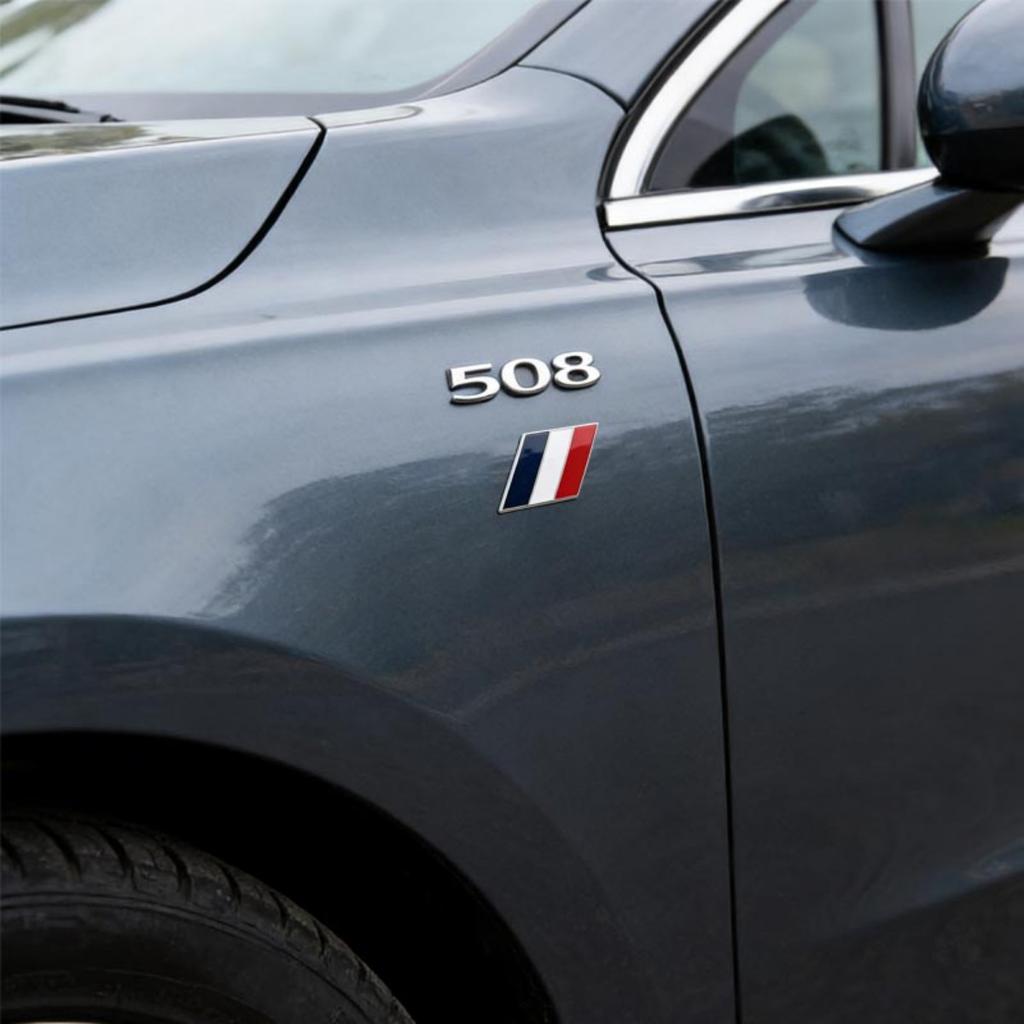 1 Pair 3D Metal National Flag Car Badge Sticker Side Fender Emblem Decal High-Quality Automotive Styling Accessories