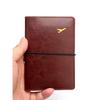 Ultra Lightweight Flight Passport Cover Elastic Band Passport Case Strap Ticket Holder Id Card Holders Leather Passport Holder