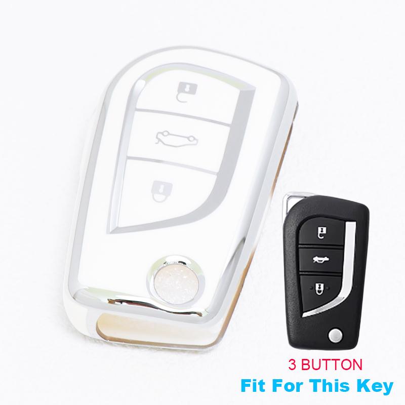 2/3/4 Buttons for Toyota Auris Corolla Reiz Avensis Verso Yaris Aygo Rav4 Scion TC IM TPU Car Key Case Cover Remote Shell Fob