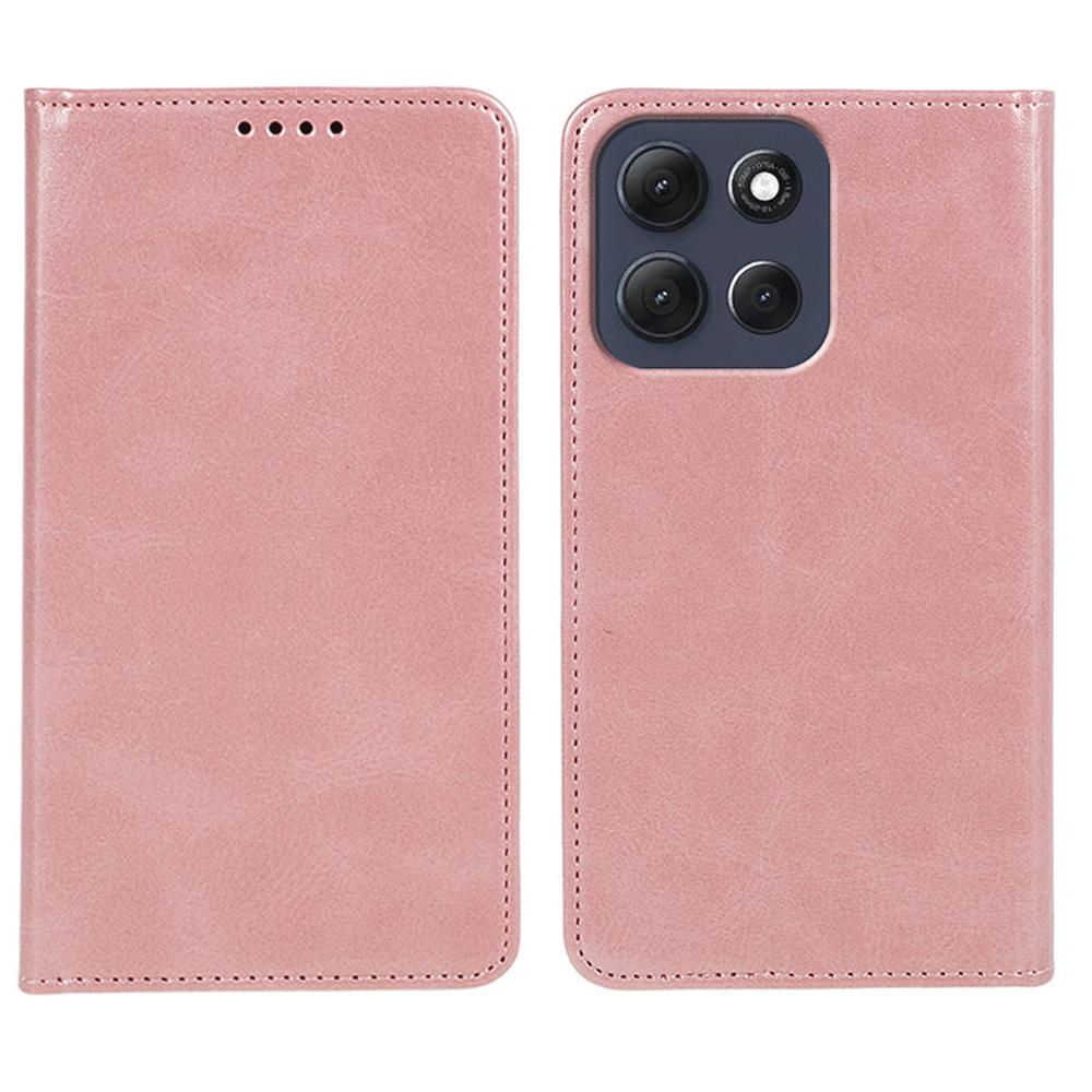 For Motorola Moto G86 5G Case Strong Magnetic PU Leather Phone Cover Calf Texture