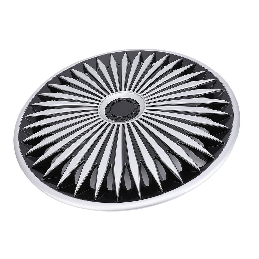 4 Pcs 17in Hubcaps Stylish Look Wear Proof ABS Universal Fit Snap On R17 Wheel Rim Cover for Most
