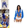 Trendy Adult Halloween Stage Costume Women's Cheerleader Outfit With Star Design