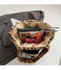 2025 Women's Large Fluffy Leopard Print Shoulder Tote Bag