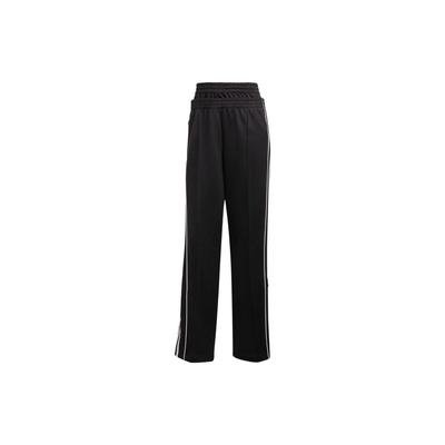 Originals Trefoil Stripe Elastic Waist Straight Casual Pants Women Bottoms Black IC5585