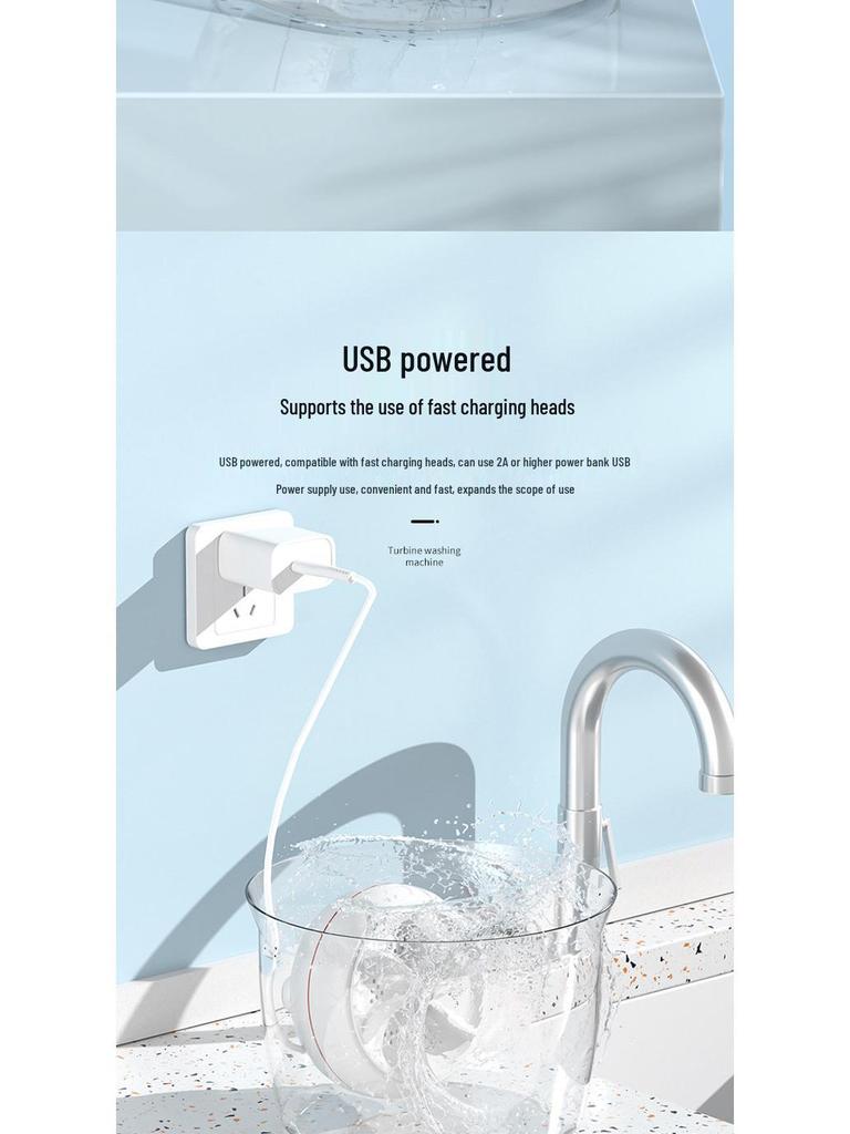 Compact Portable Electric Washing Machine for Travel & Dorms