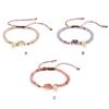 4mm Natural Stone Bracelets Hand-Woven Adjustable Lightweight Exquisite Weaving Chains Handmade Jewelry for Women