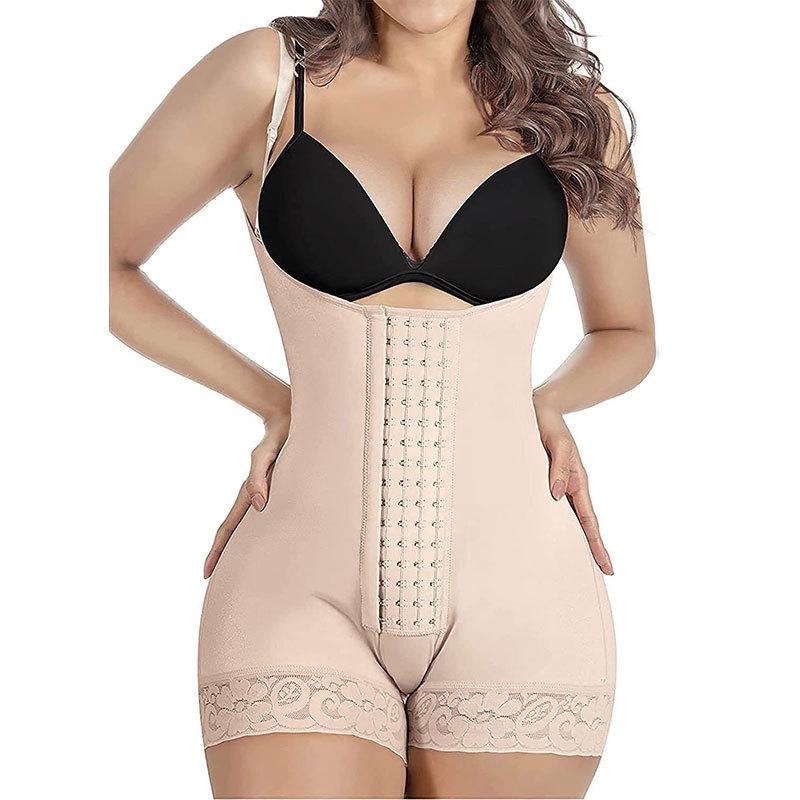 European & American Body Shaping Lace Bodysuit with Butt Lift & Tummy Control