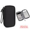Compact Portable Cable Storage Pouch with Zipper Closure and Multiple Compartments