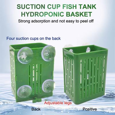 Hängender Saugnapfhaken Aquarium Pflanzenhalter Kunststoff Aquarium Pflanzkörbe Wassertopf Box Aquascape Dekoration