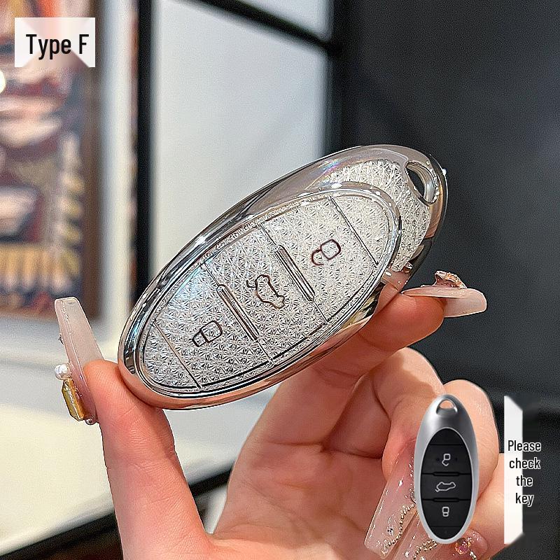 Creative Buckle Car Key Case for FAW Bestune T77/T99/B70/T55/T33 - Full Wrap for Men and Women