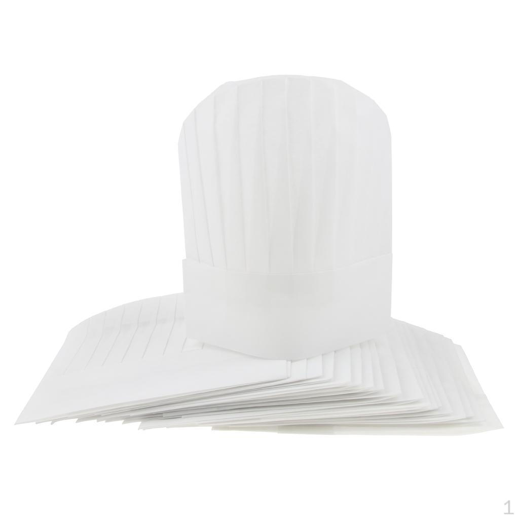 Одноразовая высокая поварская шапка пекаря для кейтеринга и обслуживания Round 9 Inch