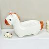 Cute Horse Soap Dish Soap Box Drainable Self Draining Soap Holder Ceramic Soap Container Bathroom Decor Organizer for Sink