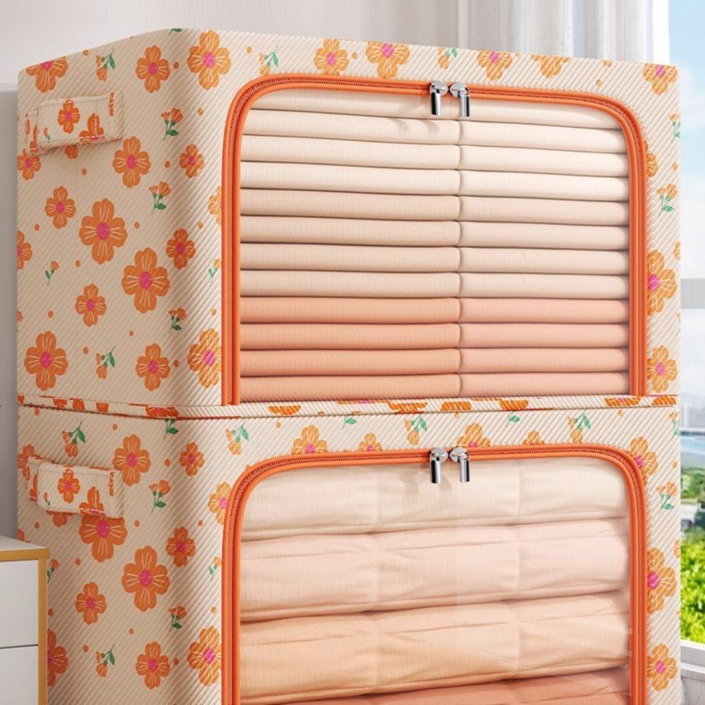 Large Capacity Oxford Fabric Storage Box Waterproof Wardrobe Organiser Sorting Box  Wardrobe