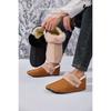 Warm Woolen Mouth Bag with Cotton Slippers and Velvet Anti Slip Home Cotton Shoes, Winter Women's Thin Soled Indoor Short Boots