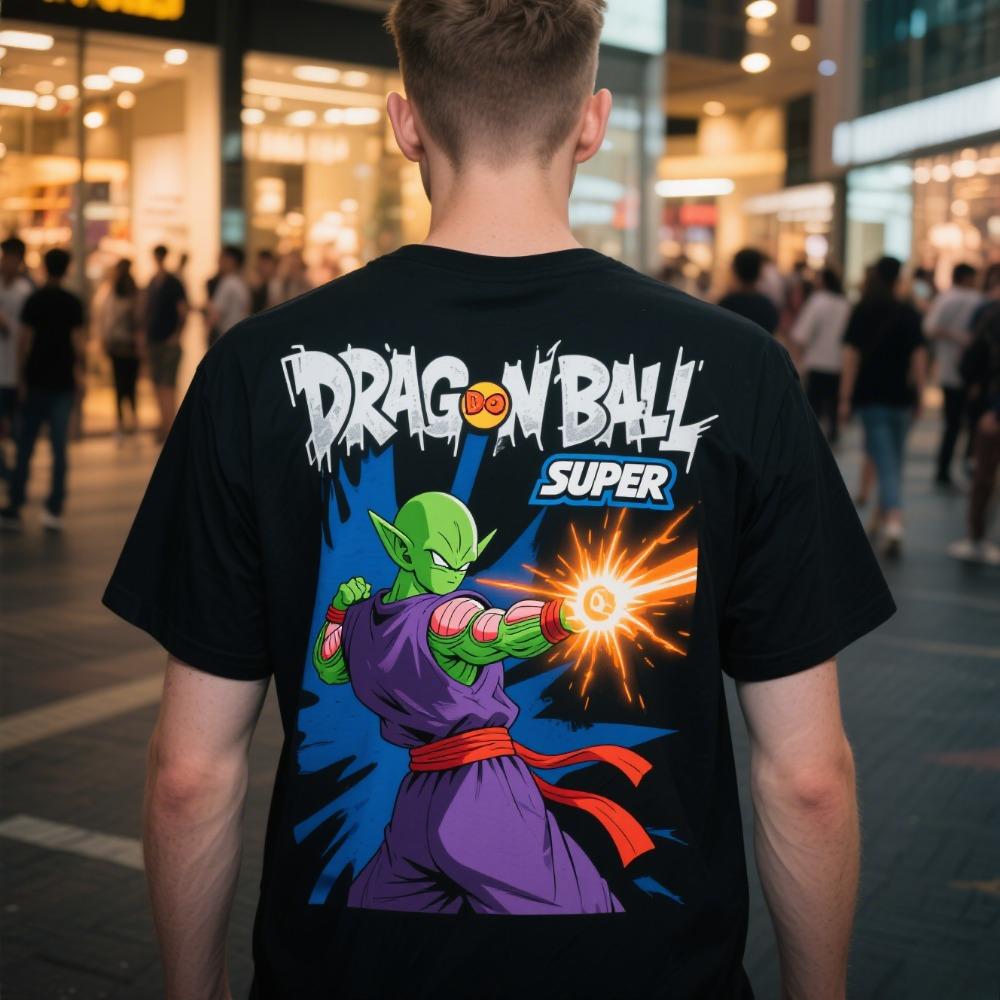 Dragon Ball 2026 New Hot King Piccolo Unisex Pure Cotton Tshirt Summer Anime Printed Casual Parentchild Short Sleeved Shirt