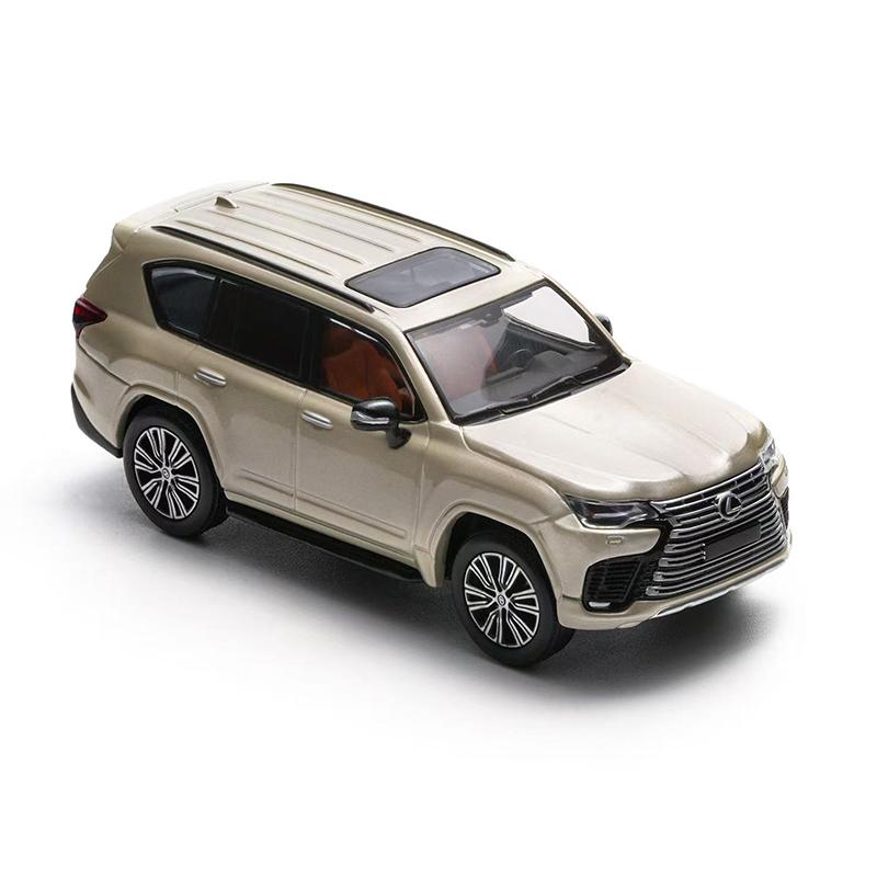 

MASSDI 1/64 Lexus LX600 2022 Golden Ice Blue Gray Alloy SUV Car Model Miniature Diecast Collection Ornament Model Hobby Toys New