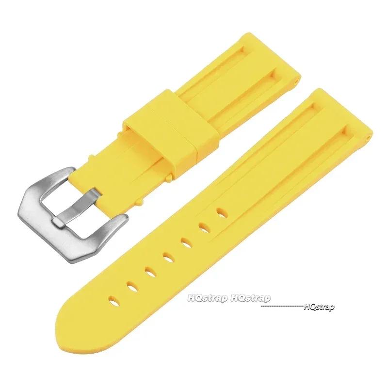 

Silicone Watch Band for Panerai 20mm 22mm 24mm 26mm Strap Men Women Sport Watch Band Soft Rubber Bracelet Replacement Belt 20mm
