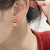 Exquisite Bohemia Enamel Oil Jewelry Women Stud Earrings Hoop Ear Buckle Korean Style Earrings