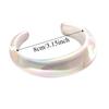 AB Colorful Acrylic Opening Bangle Irregular Large Resin Bracelet Fashion Wide Cuff Bracelet  Women