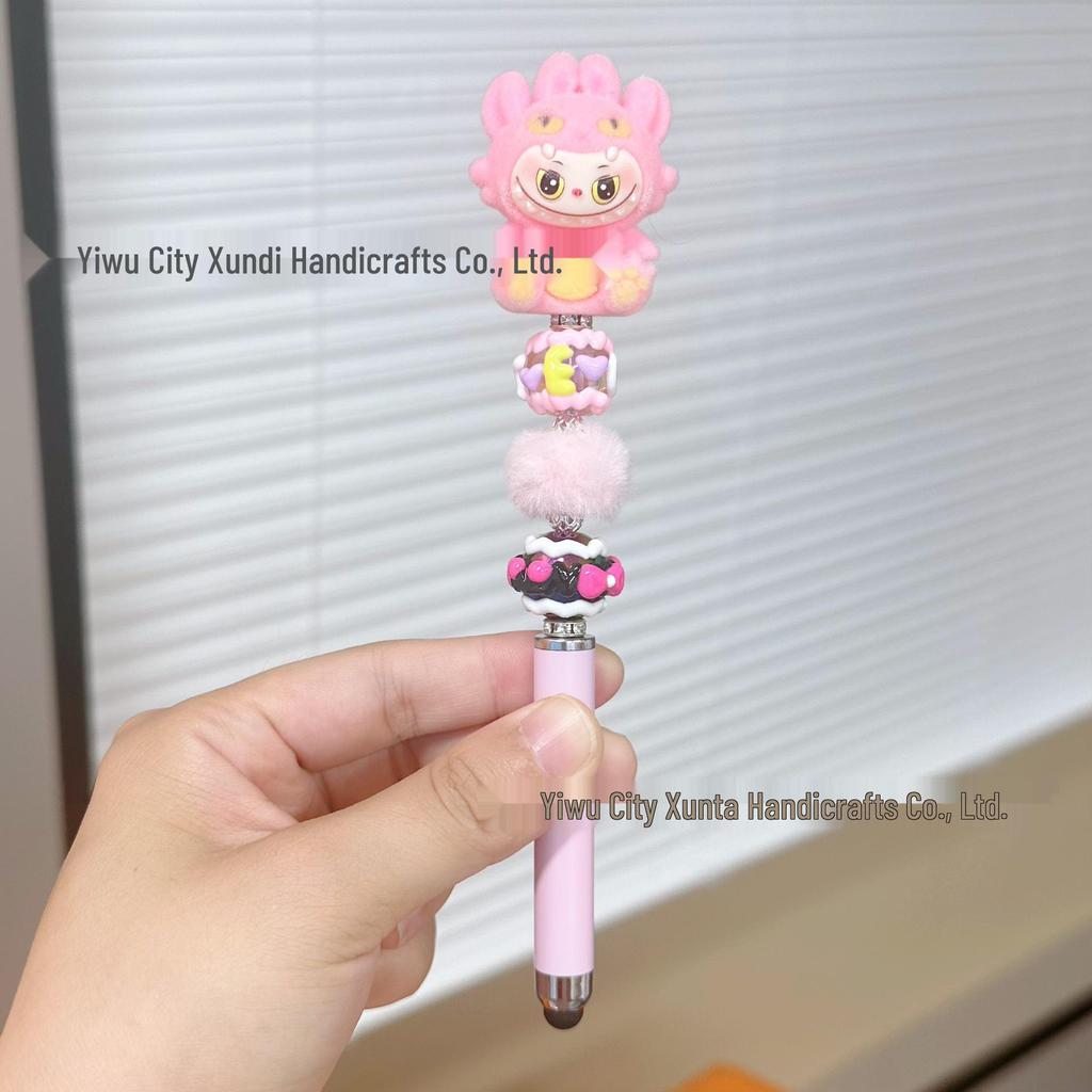 DIY Bead Pen: Cute Handmade Touchscreen Gel Pen Doll - Ideal Student Gift