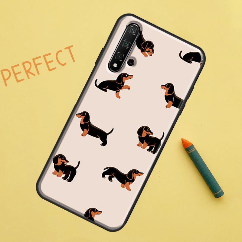 Cute Dachshund Dog Hot For Huawei Nova Y91 Y70 Y72 Y73 Y60 Y90 Y61 8i 7i 11i 12i 12s 9 10 SE P20 P30 P40 Lite Case