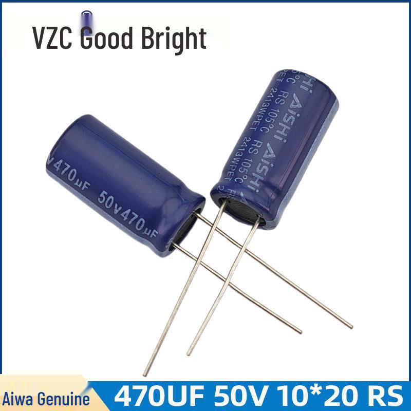 Aihua 470uF 50V 10x20mm Aluminum Electrolytic Capacitor ERS1HM471G20OT