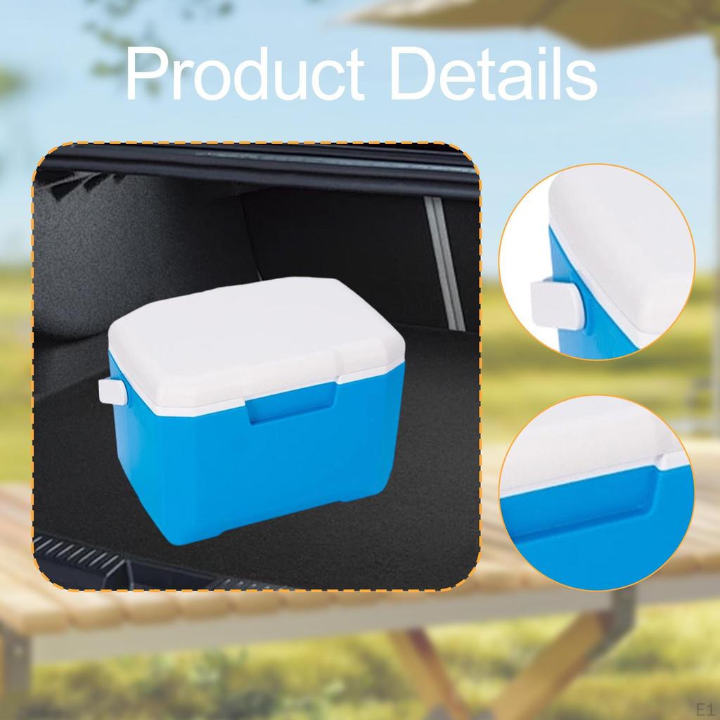 Insulated Portable Chiller 6L Leakproof with Handle Ice Retention Chest Box Outdoor for Grill