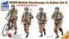Bronco Model 1/35 British Paratroopers A Set, Cycling and Marching, 4 Soldiers, Plastic Model Kit CB35177