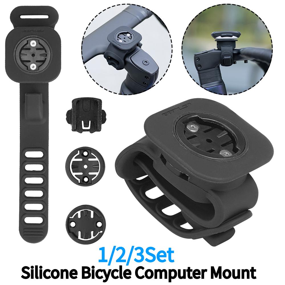 1/2/3Set Bike Computer Holder Shockproof Bicycle Handlebar Computer Mount Multi-Function Bike Computer Stand for MTB Road Bike