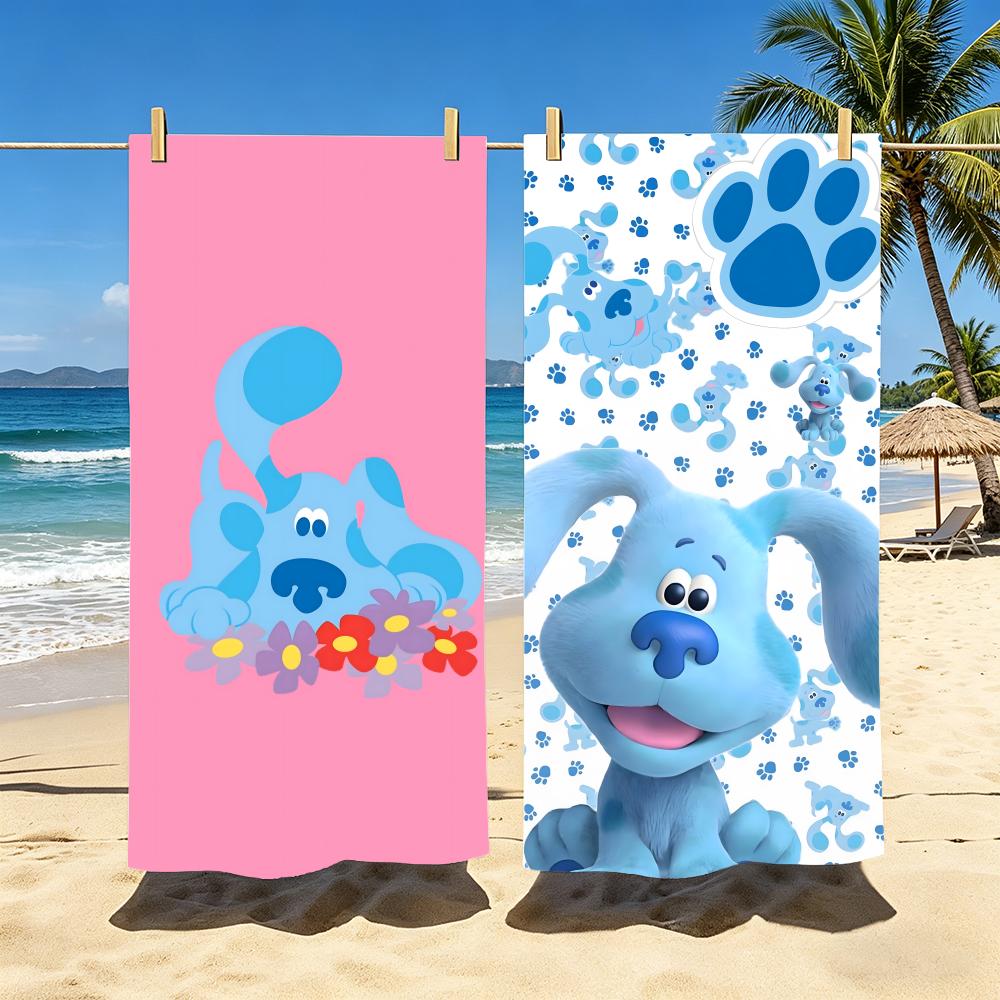 B-Blau's Spuren & Du! Handtuch Polyester Strandhandtuch Schnelltrocknend Sandfrei Badetuch für Sommer Pool Reise Urlaub
