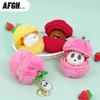 We Bare Bears Fruit Series Detachable Plush Keychain - Cartoon Backpack Pendant