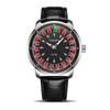 Orologio da uomo Nuovo Design Roulette Europea Gioco di Carte Moda Movimento al Quarzo Orologio da Polso in Acciaio Inossidabile