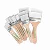 12pcs   Set Flat Nylon Hair Wooden Penholder Oil Painting Brush Barbecue Brush Paint Brushes Art Supplies