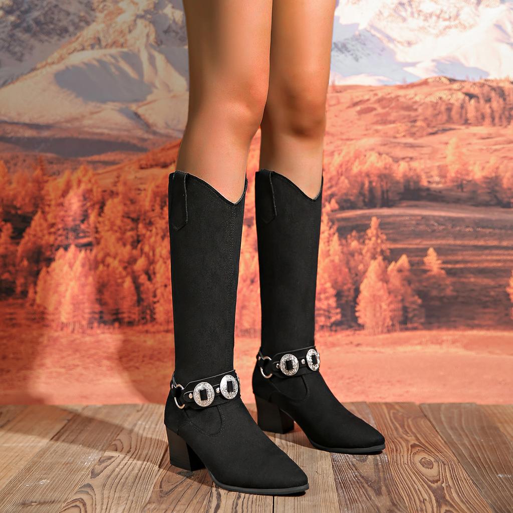 Women Long Boots Winter New Trend Warm Knight Boots Women Fashion British Elegant Luxury High Heels Shoes Women Botas De Mujer