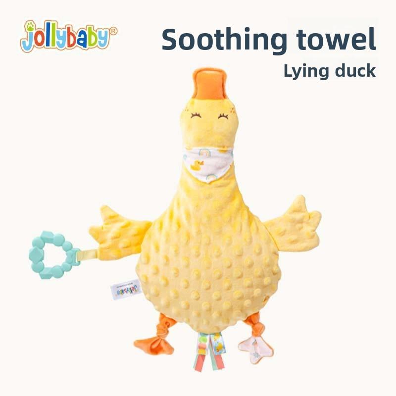 

Ducks Penguins Pig Infant Soft Fur Soothing Towels With Visual Stimulation And Interactive Features Duck